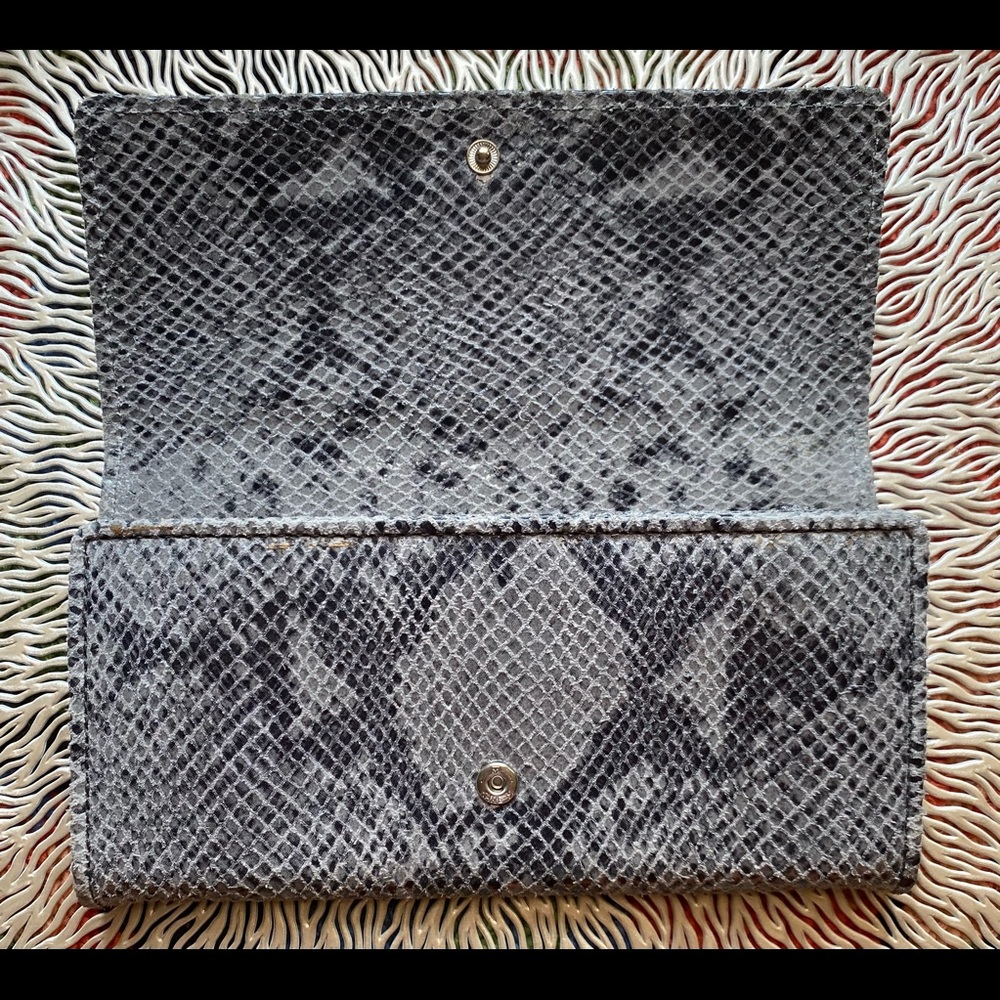 Michael Kors python embossed wallet. - Picture 3 of 7